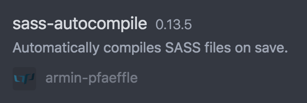 Atom sass-autocompile