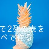【CSSコピペ】2列の表を作る方法