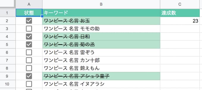 スプレッドシート チェックボックスでチェックした数をカウントして任意のマスに表示させる方法 ゆうやの雑記ブログ