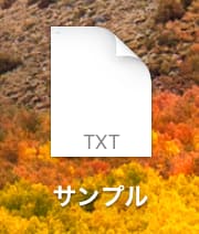 Mac テキストエディット txt形式