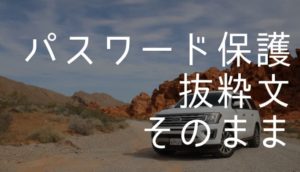 【WordPress】記事一覧でパスワード保護状態の抜粋文の文章を元の文章にする方法