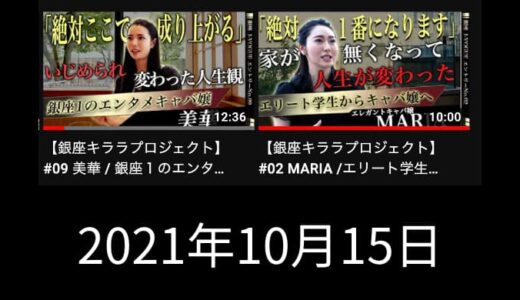 美華さんMARIAさんの密着動画で元気もらった！【2021年10月15日の日記】