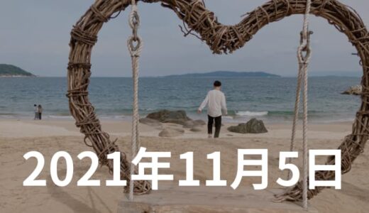 福岡旅行１日目！糸島ヤシの木ブランコと海鮮丼、焼き鳥祭りなど【2021年11月5日の日記】
