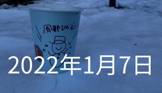 雪だるまとコーヒーカップ【2022年1月7日の日記】